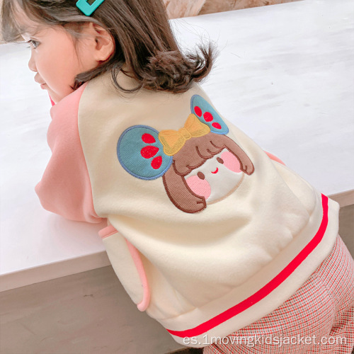 Chaqueta para niñas Invierno Nuevo Uniforme de béisbol